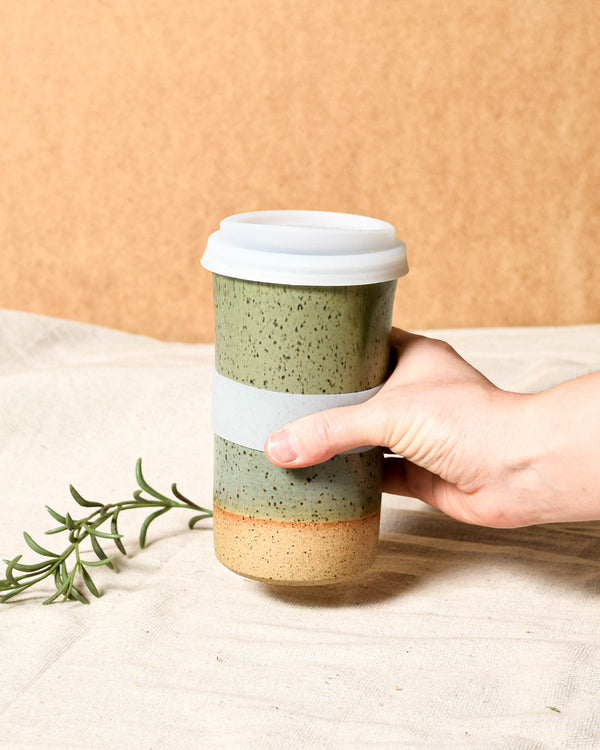 Matcha Travel Tumbler - White Lid