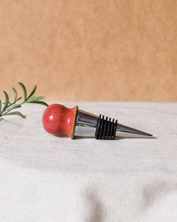 Raspberry Wine Stopper