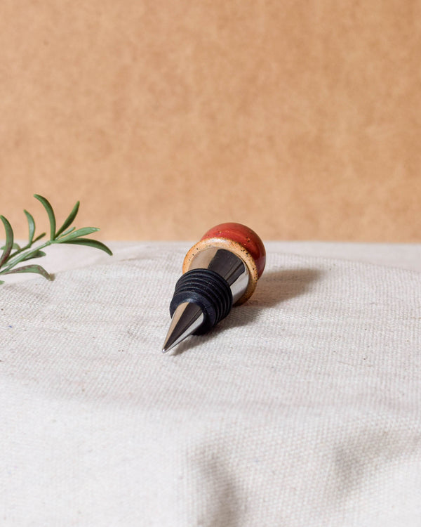 Raspberry Wine Stopper