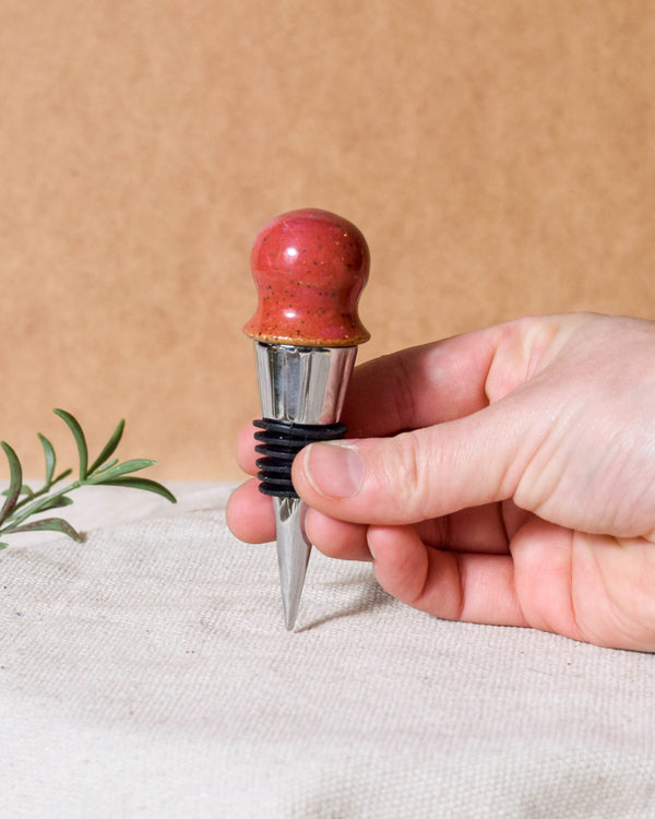 Raspberry Wine Stopper