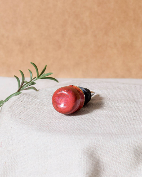 Raspberry Wine Stopper