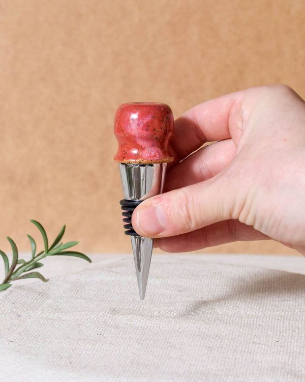 Raspberry Wine Stopper