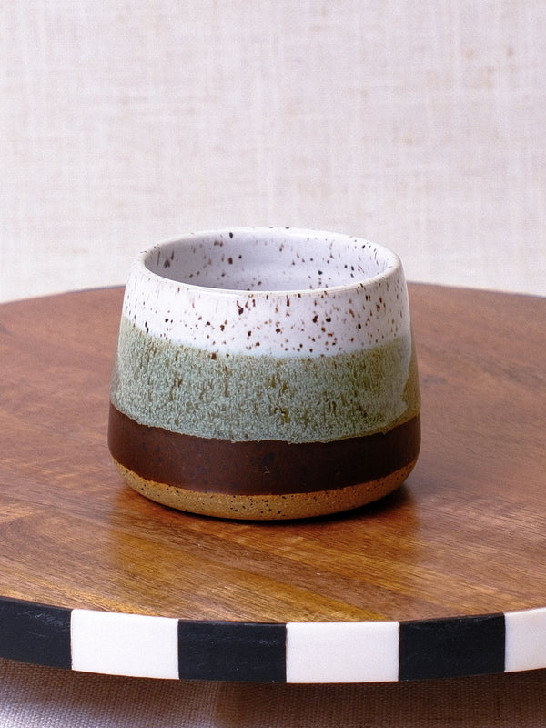 Black Walnut and White Cortado Cup