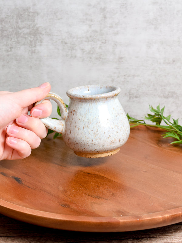 Small White Paintbrush Holder Mug