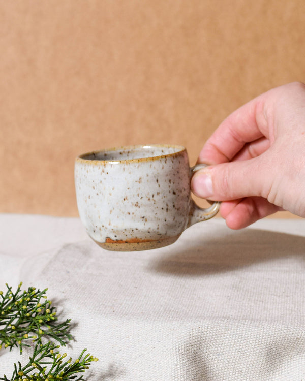 White Opal Rounded Espresso Cup