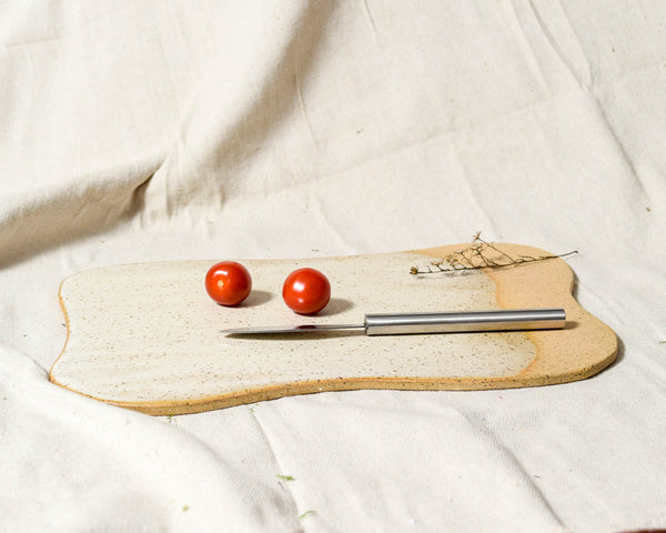 Eggshell Wavy Charcuterie Board