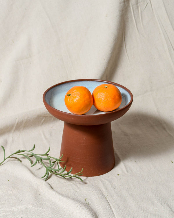 White Opal Pedestal Dish