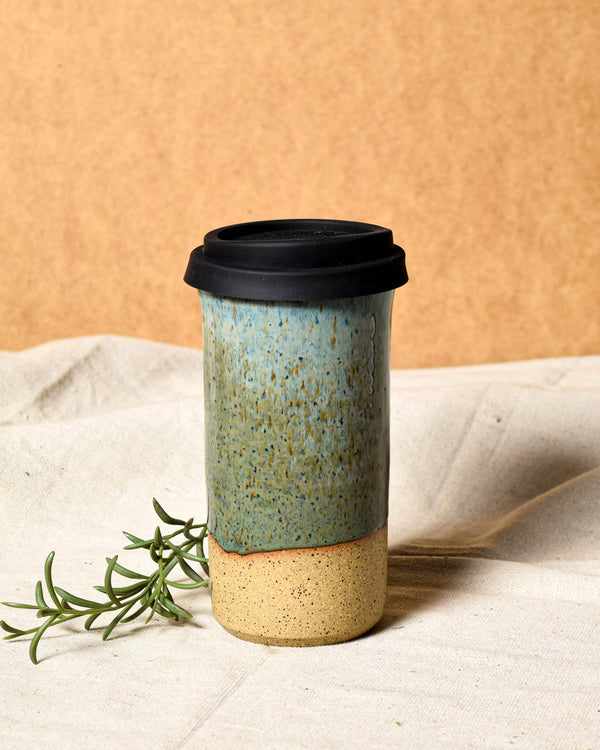 Moss Travel Tumbler - Black Lid