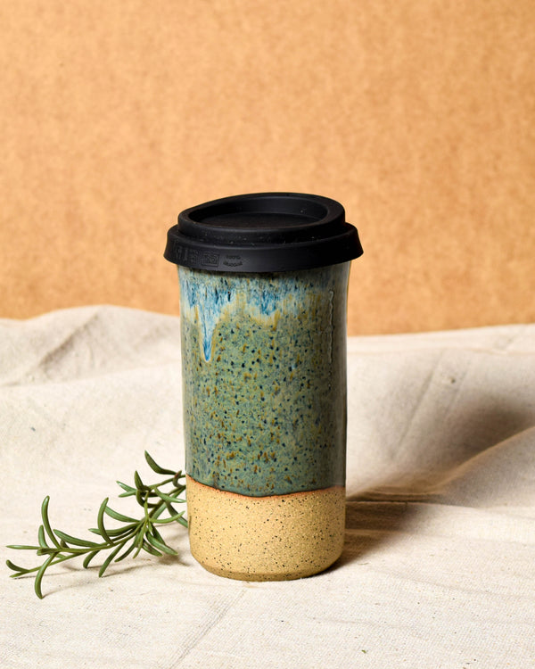 Moss Travel Tumbler - Black Lid