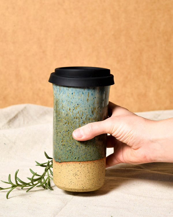 Moss Travel Tumbler - Black Lid