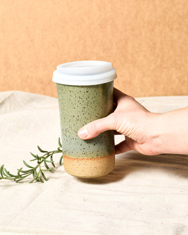 Matcha Travel Tumbler - White Lid