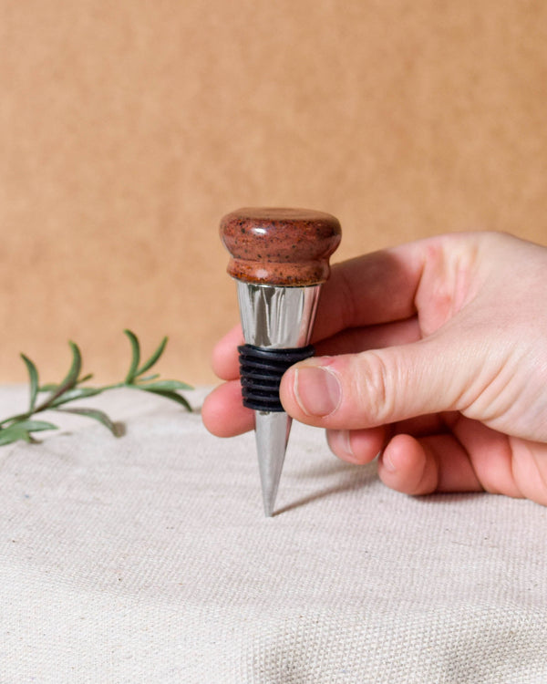 Flat Top Russula Wine Stopper