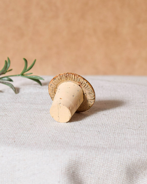 Mushroom Cork Bottle Stopper