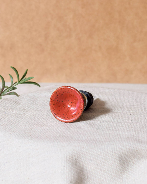 Flared Raspberry Wine Stopper