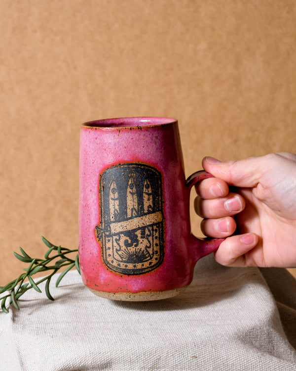 Raspberry Sardine Tapered Mug