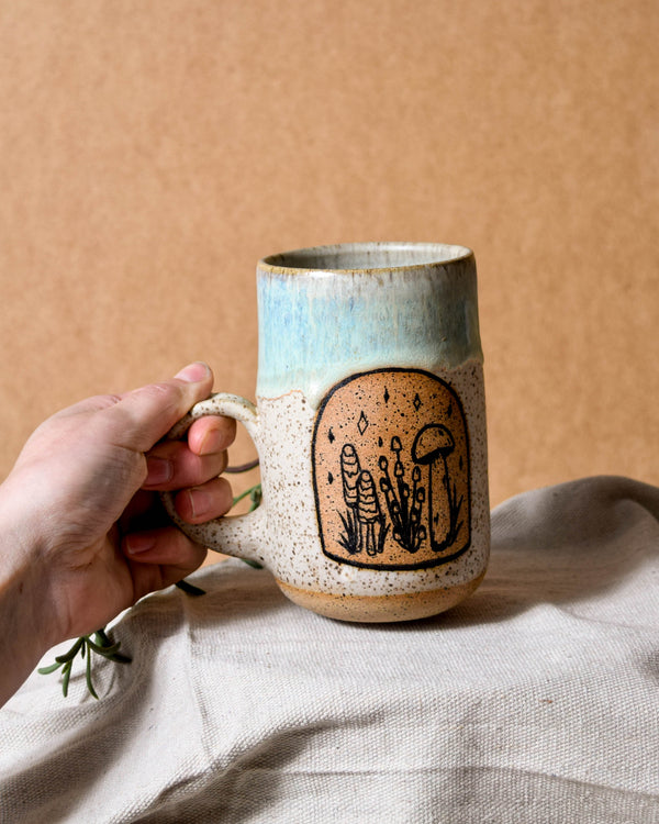 Seafoam Mushroom Rise Mug