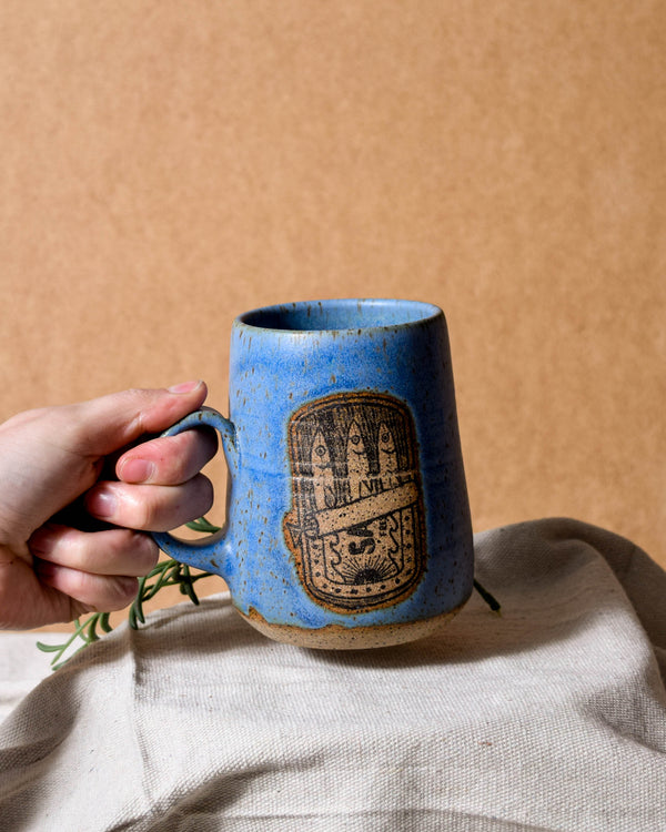 Cornflower Sardine Tapered Mug