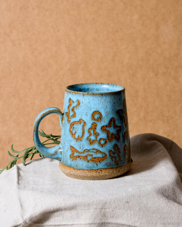 Under the Sea Blue Mug