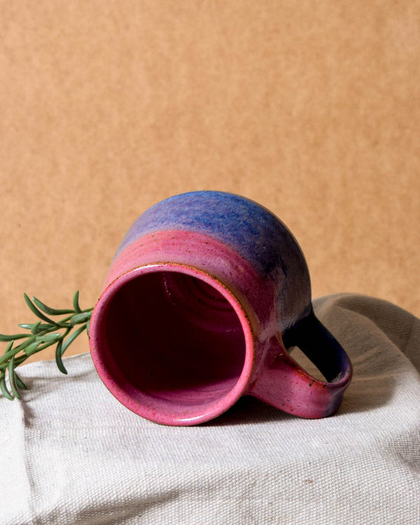 Raspberry & Cornflower Belly Mug