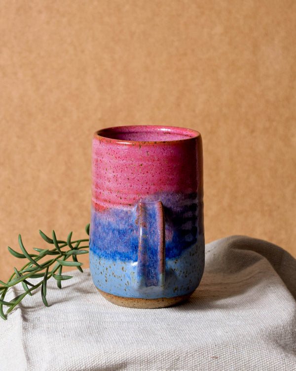 Raspberry & Cornflower Rise Mug