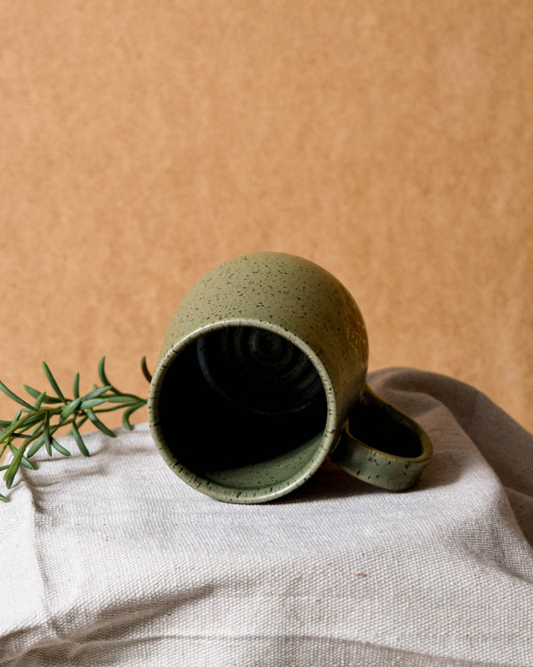 Matcha Floral Tapered Mug