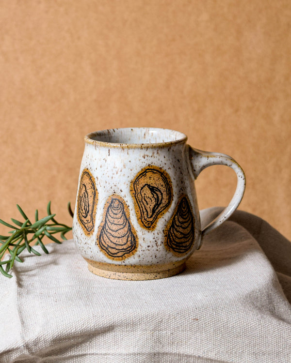 White Oyster Belly Mug