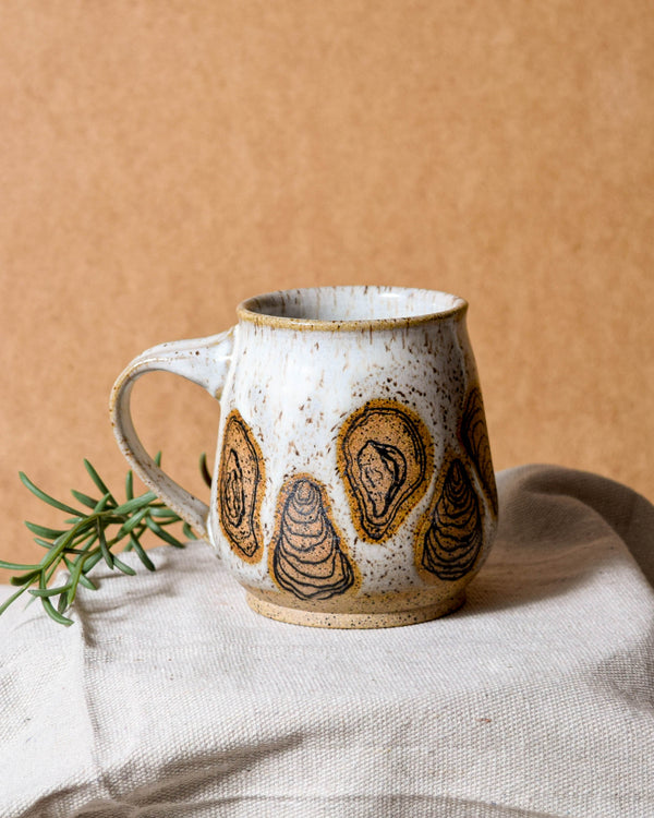 White Oyster Belly Mug