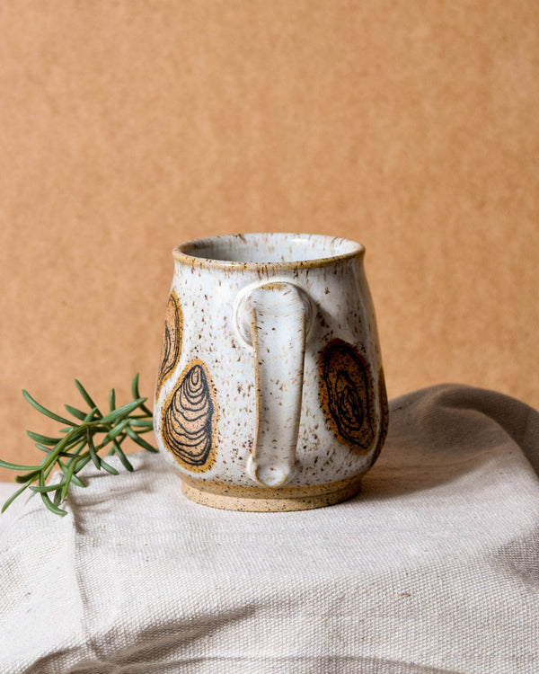 White Oyster Belly Mug