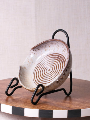 Sandy Beige Grater Herb Stripper Dish