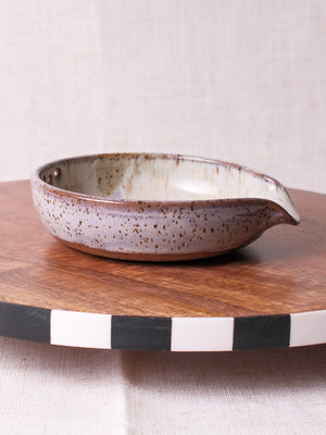 Sandy Beige Grater Herb Stripper Dish