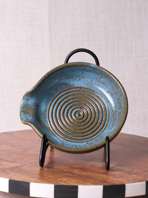 Norse Blue Grater Herb Stripper Dish