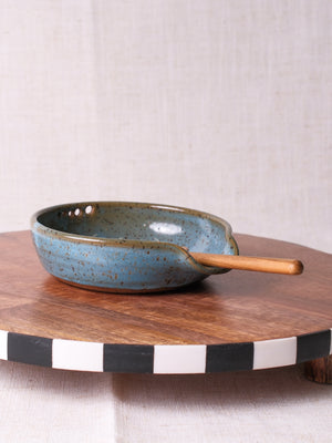 Norse Blue Grater Herb Stripper Dish