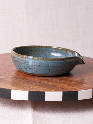Norse Blue Grater Herb Stripper Dish