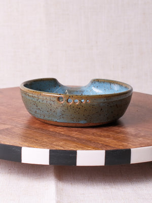 Norse Blue Grater Herb Stripper Dish