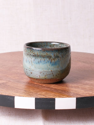 Green Denim Rounded Espresso Cup