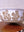 Large White Tulip Serving Bowl