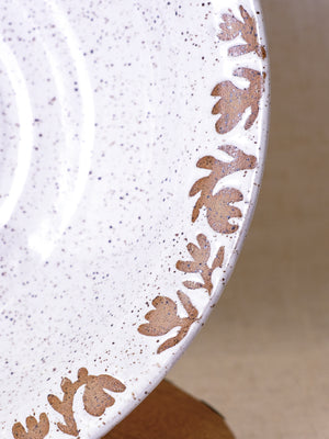 Large White Tulip Serving Bowl