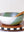 Green Tea and White Serving Bowl