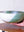 Green Tea and White Serving Bowl