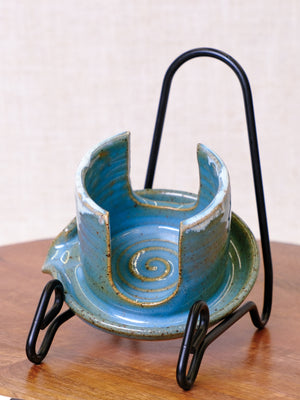 Norse Blue with White Rim Sponge Rest