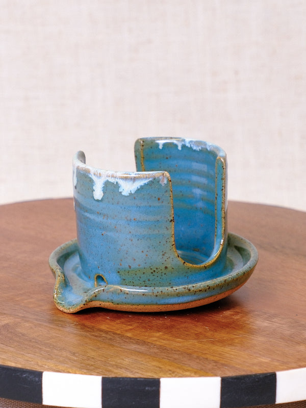 Norse Blue with White Rim Sponge Rest