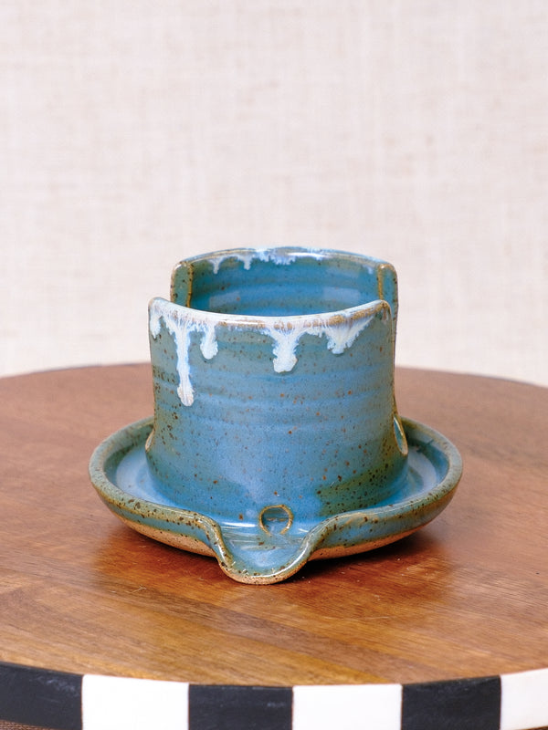 Norse Blue with White Rim Sponge Rest