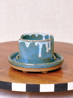 Norse Blue with White Rim Sponge Rest