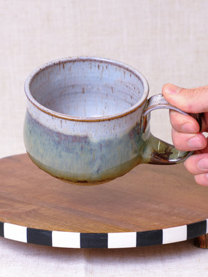 Cool Lavender and Black Walnut Soup Mug