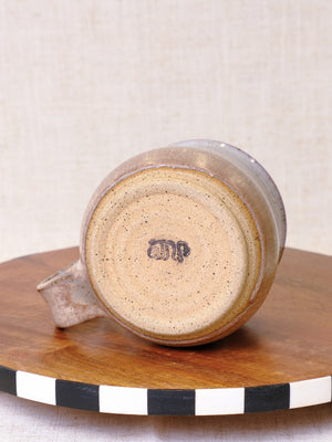 Beige and Cool Lavender Soup Mug