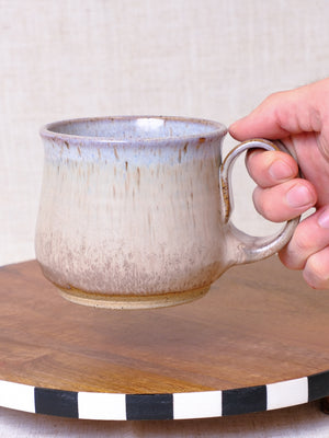 Beige and Cool Lavender Soup Mug