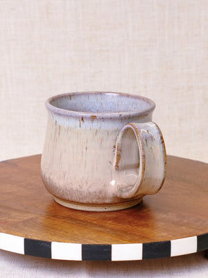 Beige and Cool Lavender Soup Mug
