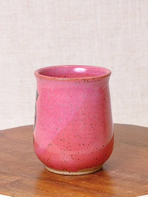 Raspberry Mist Always Sleepy Flower Mug