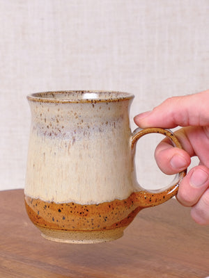 Sand and Nutmeg Curvy Mug