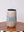 Speckled White and Blue Cocktail Tumbler with Black Silicone Sipping Lid
